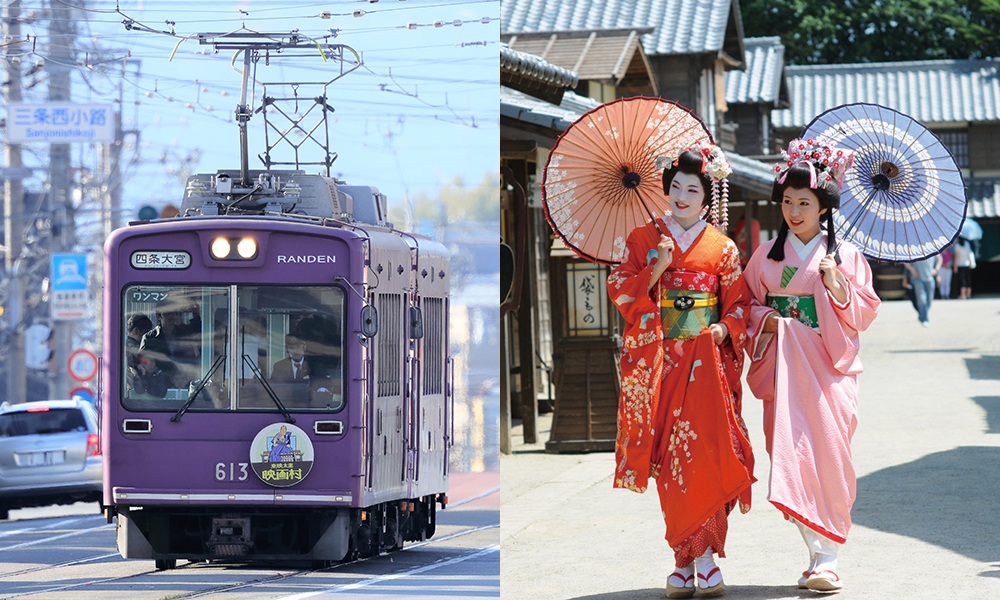 Keifuku Line (Randen) And Toei Kyoto Studio Park Set Tickets